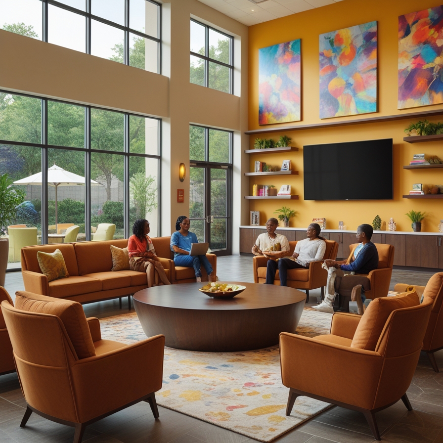Community lounge area